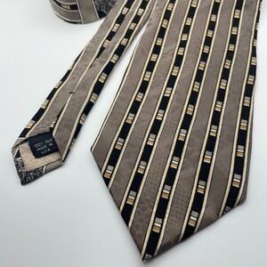 Pierre Balmain Extra Long Silk Tie Mens Classic Stripe Pattern Made USA